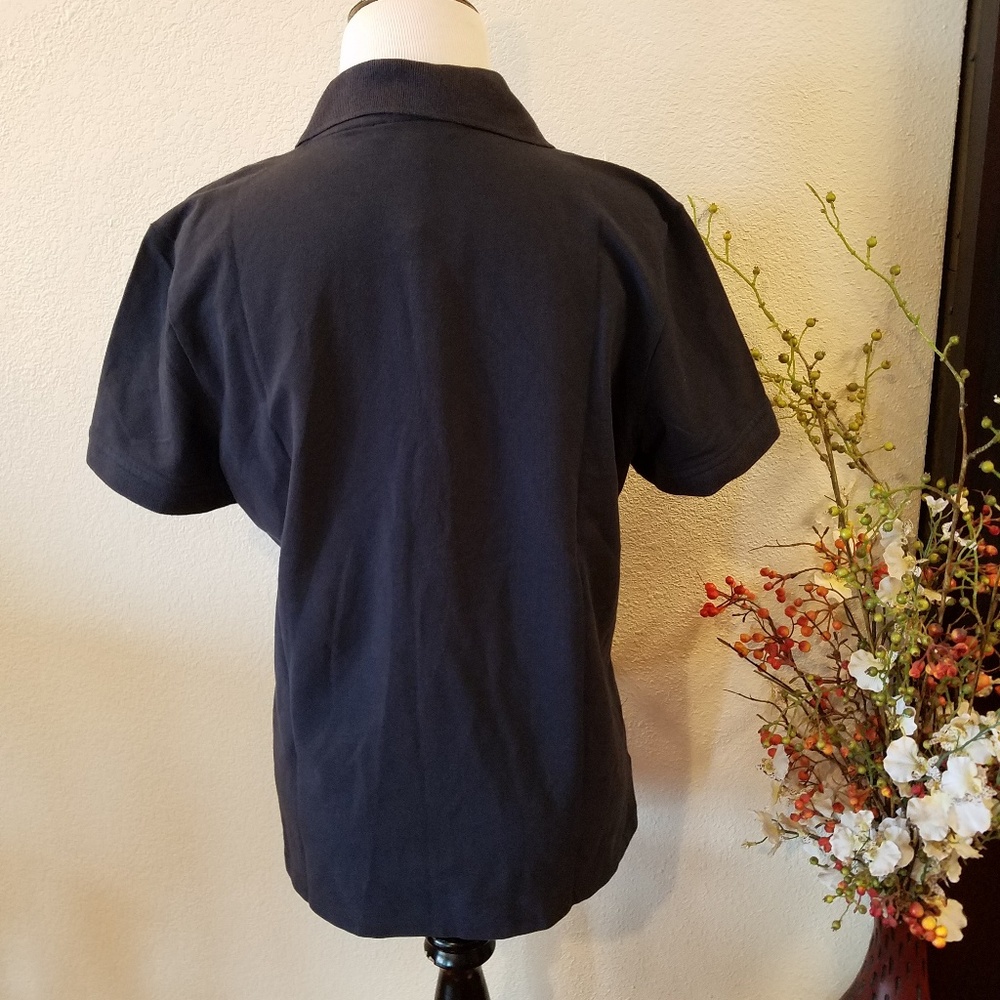 Tommy Hilfiger Navy Blue Polo Logo Shirt Sz L - Picture 4 of 8